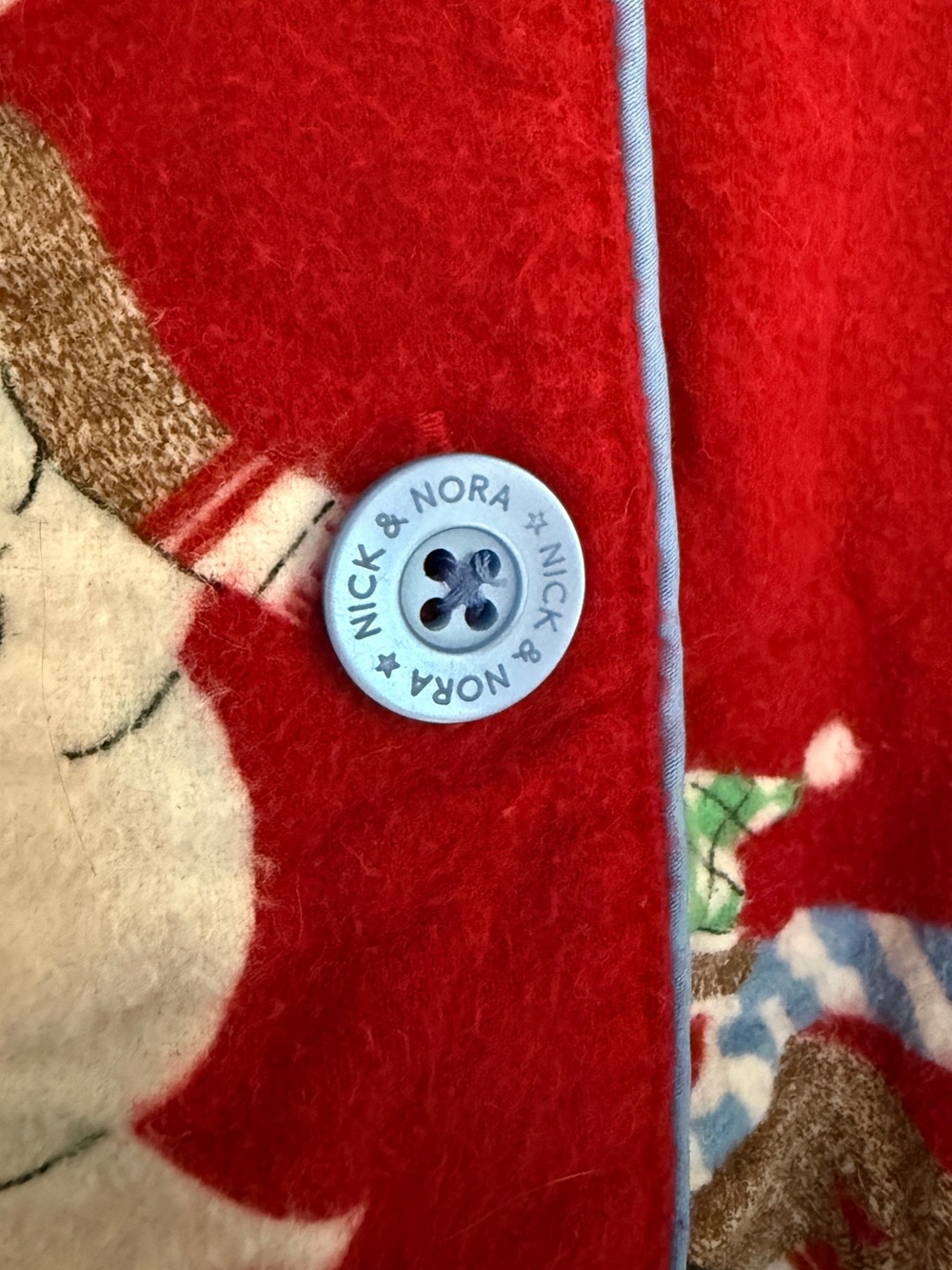 Nick & Nora Red Pajama Top - Sledding Sock Monkeys